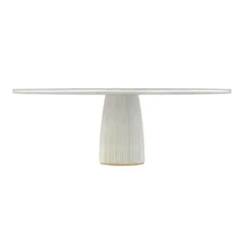 My Glass Studio Cake Stand, White - Set of 2 - Dia: 33 cm, H: 10 cm