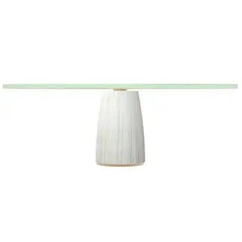 My Glass Studio Cake Stand, White - Set of 2 - Dia: 33 cm, H: 10 cm