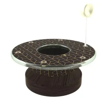 My Glass Studio Cake Pop Stand, Black - Set of 2 - Dia: 15 cm, H: 5 cm