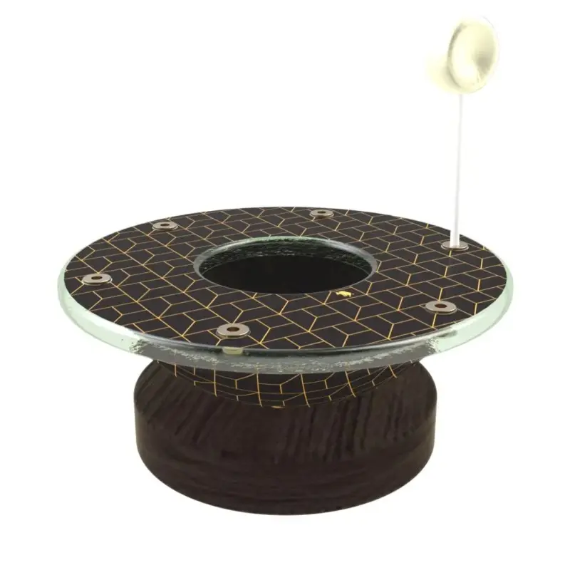 My Glass Studio Cake Pop Stand, Black - Set of 2 - Dia: 15 cm, H: 5 cm