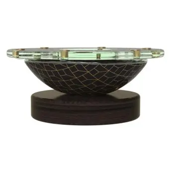 My Glass Studio Cake Pop Stand, Black - Set of 2 - Dia: 15 cm, H: 5 cm