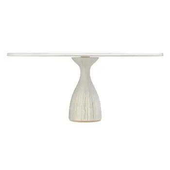 My Glass Studio Cake Stand, White - Set of 2 - Dia: 33 cm, H: 13 cm