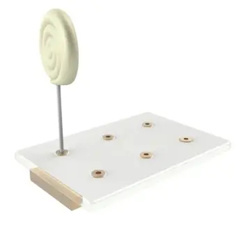 My Glass Studio Cake Pop Stand, White - Set of 4 - 16.0 x 11.0 x 1.8 cm