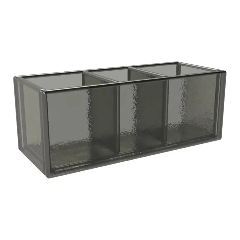 My Glass Studio Sugar Caddy, Grey - Set of 4 - 14.3 x 6.0 x 5 cm