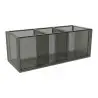 My Glass Studio Sugar Caddy, Grey - Set of 4 - 14.3 x 6.0 x 5 cm
