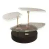 My Glass Studio Petit Fours Stand, Brown - Set of 4 - Dia: 18 cm, H: 12 cm