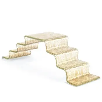My Glass Studio Petit Fours Stand, Gold - Set of 8 - 33.0 x 9.3 x 9.0 cm