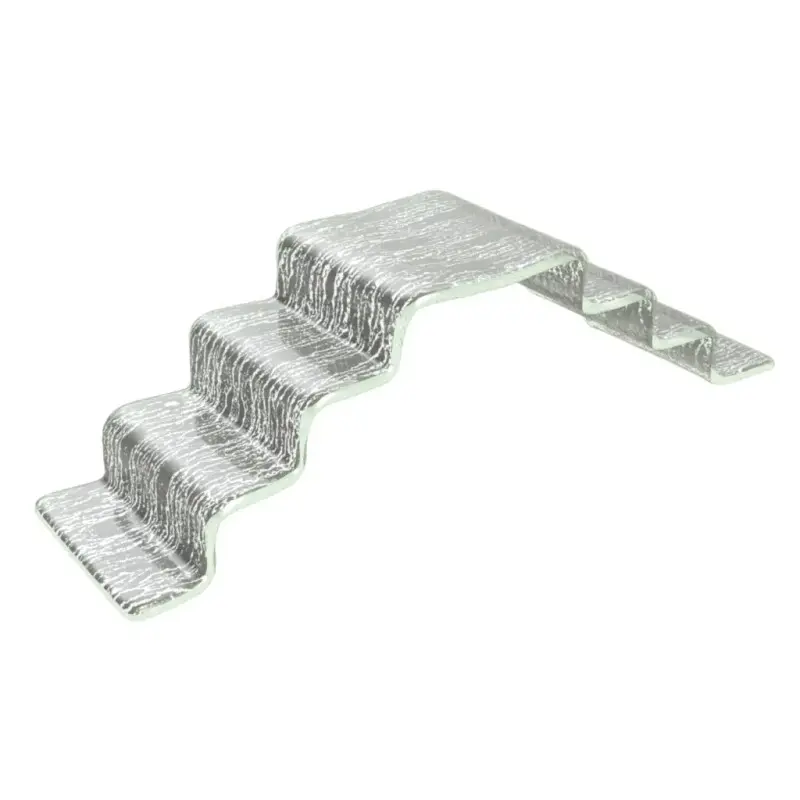 My Glass Studio Petit Fours Stand, Grey - Set of 8 - 33.0 x 9.3 x 9.0 cm