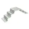 My Glass Studio Petit Fours Stand, Grey - Set of 8 - 33.0 x 9.3 x 9.0 cm