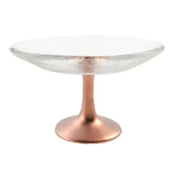 My Glass Studio Petit Fours Stand, Clear - Set of 9 - Dia: 14 cm, H: 8 cm