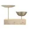 My Glass Studio Nut Bowl, Natural - Set of 4 - 17.5 x 8.0 x 15.0 cm