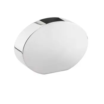 Gold Oval Horizontal Vase - 25 x 6.5 cm H: 17.5 cm