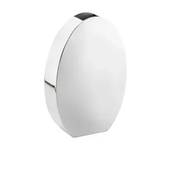 Gold Oval Vertical Vase - 19 x 6.5 cm H: 28 cm