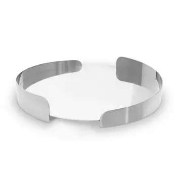 Polished Round Tray - Dia: 35 cm H: 5.5 cm