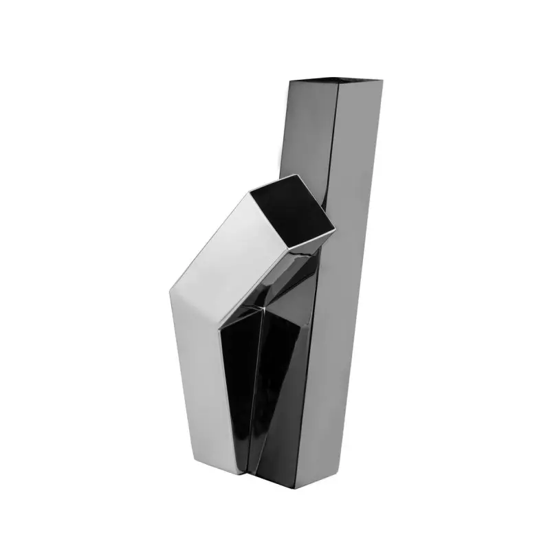 Gold Flower Vase - 21 x 21 cm H: 47 cm