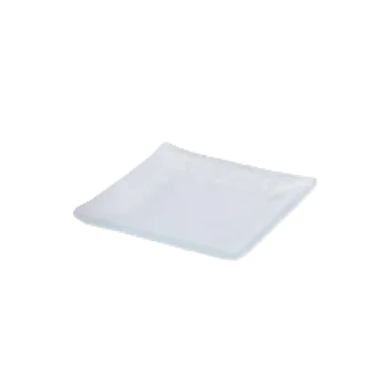 Splendido Collection Square Plate White - 3.75 in Dia x 0.59 in H