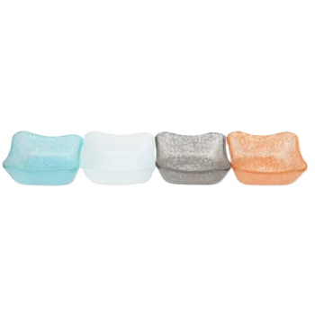 Splendido Collection Square Bowl Aqua - 3.5 in W x 3.5 in L x 1.2 in