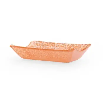 Splendido Collection Rectangle Bowl Orange - 3.75 in W x 5.1 in L x 1.2 in