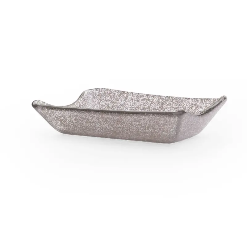 Splendido Collection Rectangle Bowl Smoke - 3.75 in W x 5.1 in L x 1.2 in