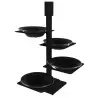 My Glass Studio Appetizer Server, Black - Set of 2 - 32.6 x 32.6 x 43.2 cm
