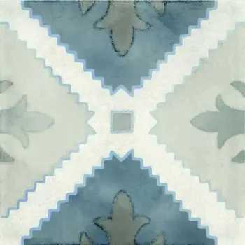 Domino Blue Mix Tile (L:7.874'' x W:7.874'') - Set of 25