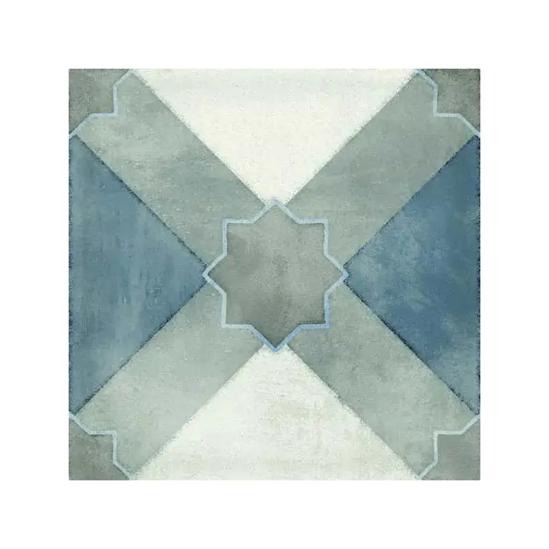 Domino Blue Mix Tile (L:7.874'' x W:7.874'') - Set of 25