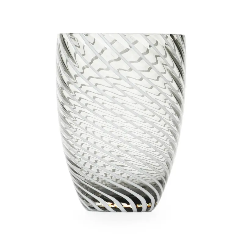 Ponza Collection Tumbler Smoke - 3.3 in Dia x 4.1 in H