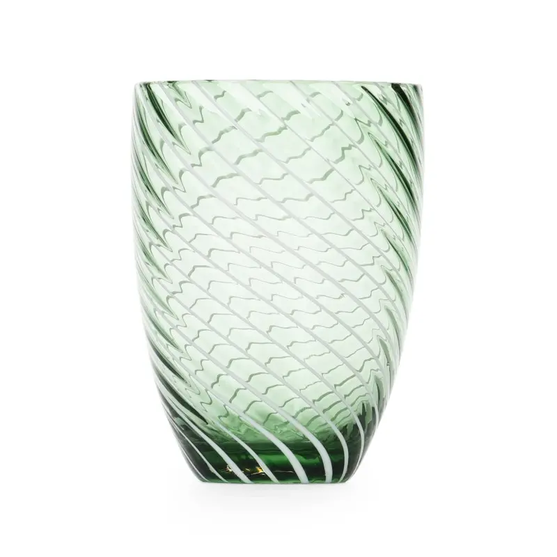 Ponza Collection Tumbler Green - 3.3 in Dia x 4.1 in H