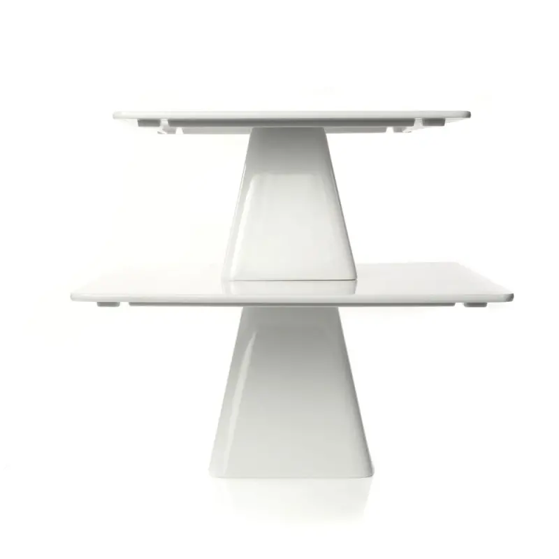 Pia Collection Cake Stand - 14.75 in L x 14.75 in W x 7 in - Set of 4 Pia Collection Cake Stand - 14.75 in L x 14.75 in W x 7 in - Set of 4