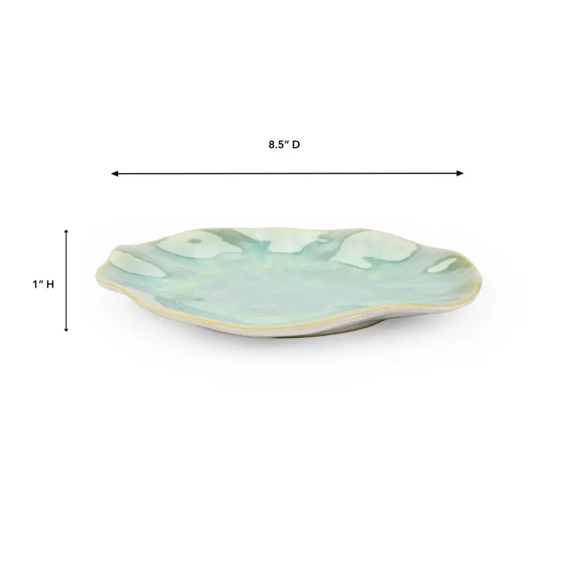 Perla Collection Side Plate - 10 in Dia x 1.3 in H