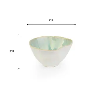 Perla Collection Bowl - 10 in Dia x 1.3 in H