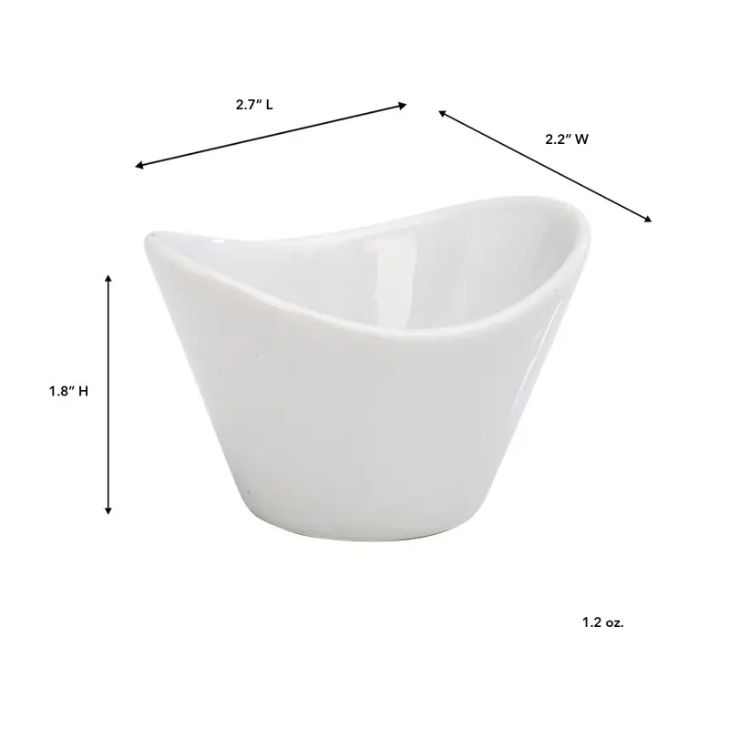 Pana Collection Dish - 2.8 in Dia x 1.0 in H - Set of 48