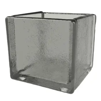 My Glass Studio Sugar Caddy, Grey - Set of 8 - 6.0 x 6.0 x 5 cm