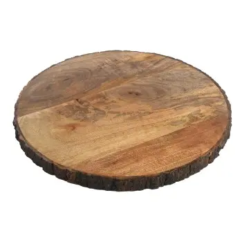 Napa Collection Round Bark Platter - 14 in L x 14 W x ..75 in H