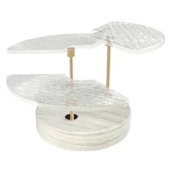My Glass Studio Petit Fours Stand, White - Set of 4 - Dia: 18 cm, H: 12 cm