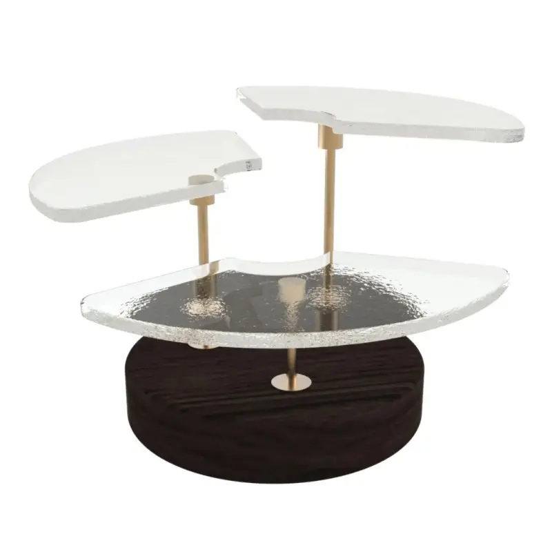 My Glass Studio Petit Fours Stand, Clear - Set of 4 - Dia: 18 cm, H: 12 cm My Glass Studio Petit Fours Stand, Clear - Set of 4 - Dia: 18 cm, H: 12 cm
