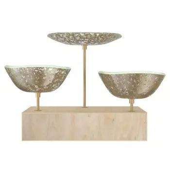 My Glass Studio Nut Bowl, Natural - Set of 4 - 17.5 x 11.0 x 15.0 cm