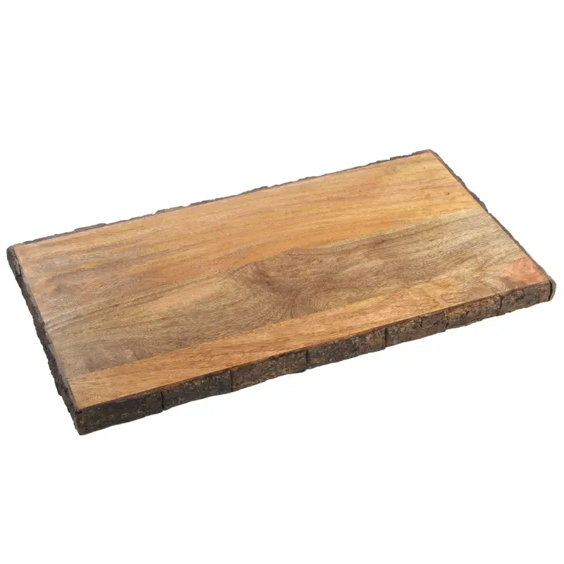 Napa Collection Rectangle Bark Plank S - 15.5 in L x 12.8 in W x 3.5 in