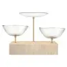 My Glass Studio Nut Bowl, Clear - Set of 4 - 17.5 x 11.0 x 15.0 cm