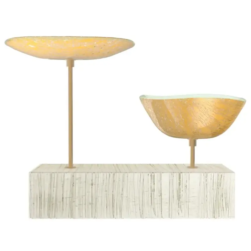 My Glass Studio Nut Bowl, Gold - Set of 4 - 17.5 x 8.0 x 15.0 cm My Glass Studio Nut Bowl, Gold - Set of 4 - 17.5 x 8.0 x 15.0 cm