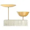 My Glass Studio Nut Bowl, Gold - Set of 4 - 17.5 x 8.0 x 15.0 cm