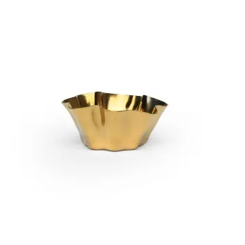Montenegro Collection Bowl Small Gold - 5.1 in Dia x 2 in H - Set of 12