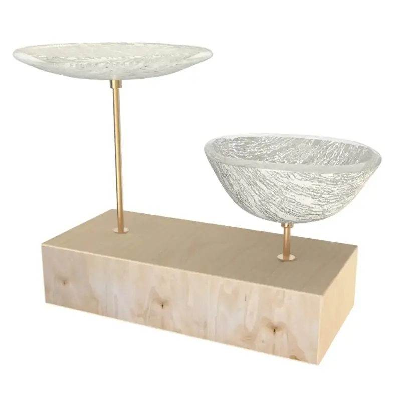 My Glass Studio Nut Bowl, Cream - Set of 4 - 17.5 x 8.0 x 15.0 cm My Glass Studio Nut Bowl, Cream - Set of 4 - 17.5 x 8.0 x 15.0 cm