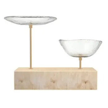 My Glass Studio Nut Bowl, Clear - Set of 4 - 17.5 x 8.0 x 15.0 cm