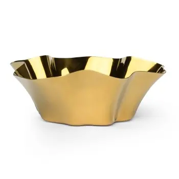 Montenegro Collection Bowl Large Gold - 5.1 in Dia x 2 in H