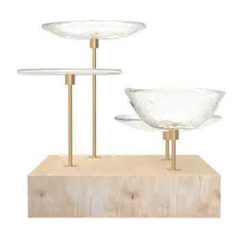 My Glass Studio Nut Bowl, Clear - Set of 4 - 21.5 x 21.5 x 19 cm