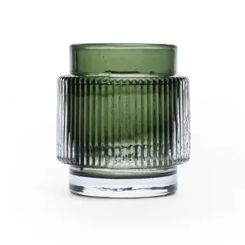 Monda Collection Votive Green - 3.31 in Dia x 3.31 in H - Set of 24