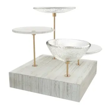 My Glass Studio Nut Bowl, Clear - Set of 4 - 21.5 x 21.5 x 19 cm