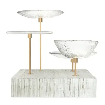 My Glass Studio Nut Bowl, Clear - Set of 4 - 21.5 x 21.5 x 19 cm