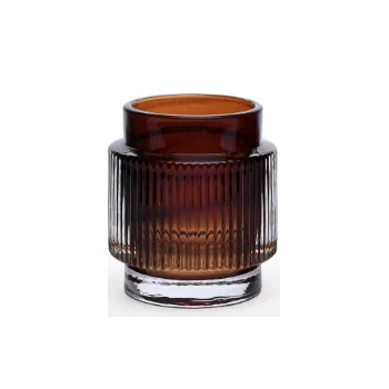 Monda Collection Votive Amber - 3.31 in Dia x 3.31 in H - Set of 24